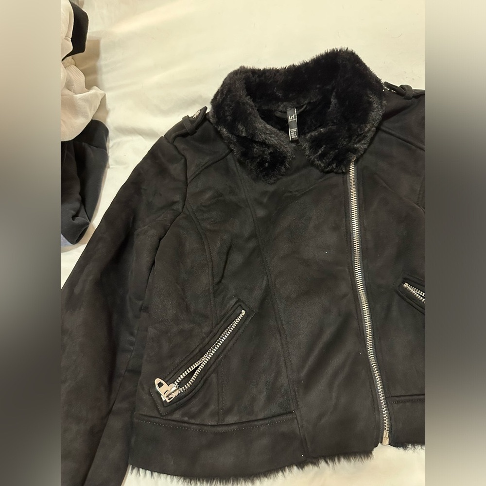 ZARA BIKER JACKET BLACK